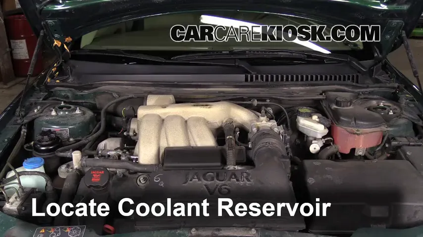 2005 Jaguar X-Type 3.0L V6 Sedan Coolant (Antifreeze) Add Coolant